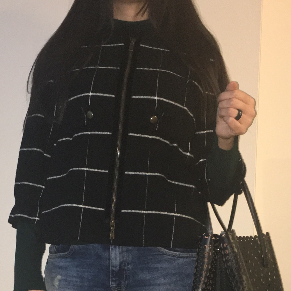 YVES SAINT LAURENT WOOL JACKET/XS, GOOD CONDITION